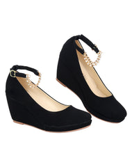 Zapatilla Mujer Cuña Negro Boga Shoes 24102706
