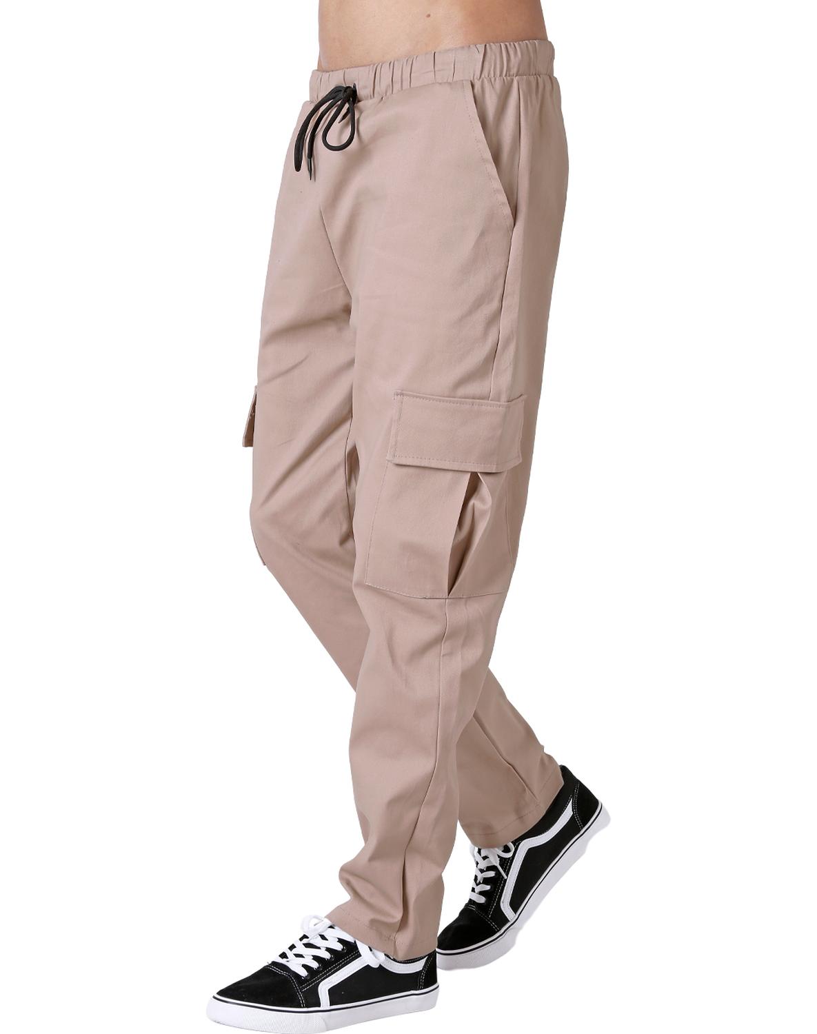 Pantalón Cargo Pants Cafe Hombre Pantalón Hombre Moda Cargo Café
