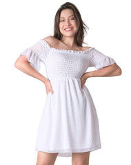 Vestido Mujer Casual Blanco Stfashion 64104775