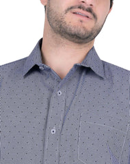 Camisa Hombre Casual Slim Azul Stfashion 57205403