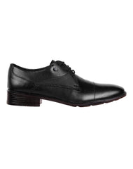 Zapato Hombre Oxford Vestir Negro Piel Lugo Conti 04704202