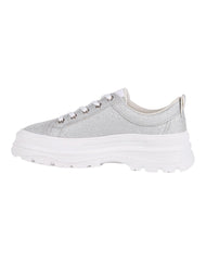 Tenis Mujer Casual Plata Capa De Ozono 06004222