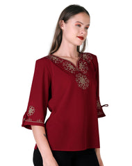 Blusa Mujer Rojo Paloma 56405215