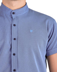 Camisa Hombre Casual Slim Azul Stfashion 50504225
