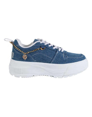 Tenis Casual Mujer Azul Daddy 13304004