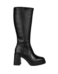 Bota Mujer Casual Tacon Negro Piel Flexi 02504148