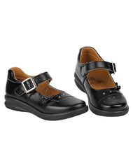 Zapato Escolar Piso Niña Negro Piel Stfashion 10503703