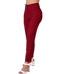 Pantalón Mujer Vestir Skinny Rojo Stfashion 79305226