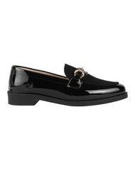 Zapato Mujer Mocasin Vestir Negro Stampa 14104204