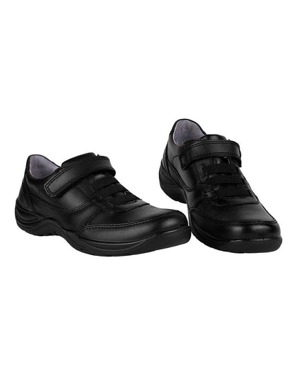 Zapato Joven Mocasin Vestir Negro Piel Flexi 02504121