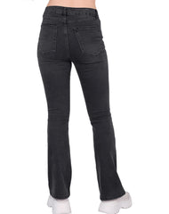 Jeans Mujer Moda Acampanado Negro Stfashion 63105201