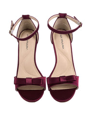 Sandalia Mujer Formal Tacon Vino Lady Paulina 02704211