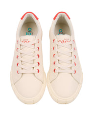 Tenis Mujer Casual Crema Capa De Ozono 06004212