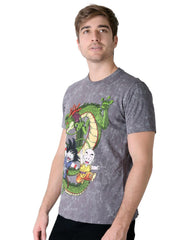 Playera Hombre Moda Camiseta Gris Dragon Ball 58205011