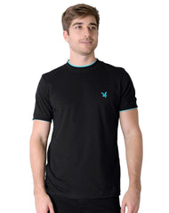 Playera Hombre Basico Camiseta Negro Stfashion 61704801