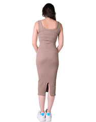 Vestido Mujer Casual Beige Stfashion 54405413