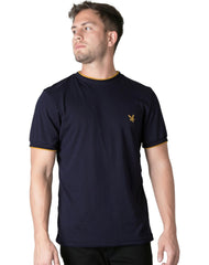 Playera Basico Camiseta Hombre Azul Stfashion 61704609