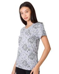 Playera Moda Camiseta Mujer Gris Disney 56505064