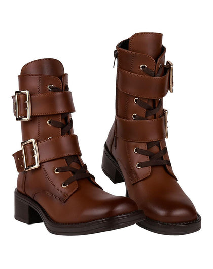 Botin Mujer Casual Tacon Café 8Octava 24804102