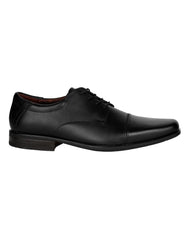 Zapato Hombre Oxford Vestir Tacón Negro Piel Flexi 02504113