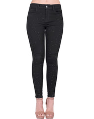 Jeans Mujer Moda Skinny Negro Stfashion 63105200