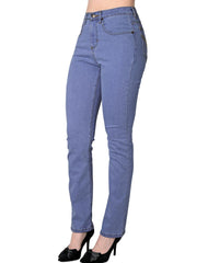 Jeans Básico Mujer Dayana Bleach 50803605 Mezclilla Stretch