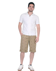 Bermuda Hombre Casual Recto Beige Giovanni Gali 50705501