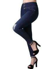 Jeans Mujer Moda Skinny Azul Furor 62106616