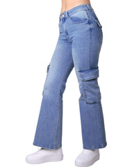 Jeans Mujer Moda Skinny Azul Furor 62106818