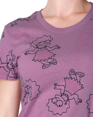 Playera Mujer Moda Camiseta Rosa Simpson 56505062
