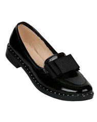 Zapato Mujer Mocasin Vestir Piso Negro Boga Shoes 24103001