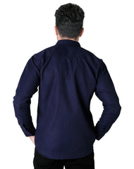 Camisa Hombre Casual Slim Azul Stfashion 50504239