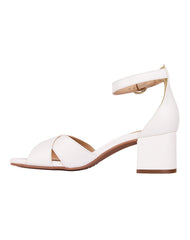 Sandalia Mujer Tacon Blanco Flexi 02504162