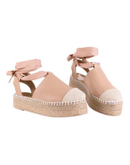 Sandalia Mujer Casual Plataforma Beige Stfashion 08004205