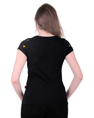 Playera Mujer Moda Camiseta Negro Aditivo 55205201