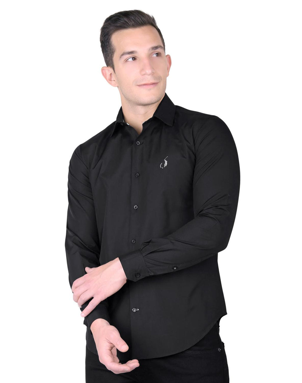 Negra Hombre Casual Camisas Para Varon Manga Larga Camisa Hombre