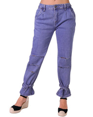 Jeans Mujer Moda Recto Azul American Fly 51405421