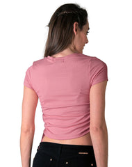 Playera Mujer Básico Camiseta Rosa Stfashion 61903810