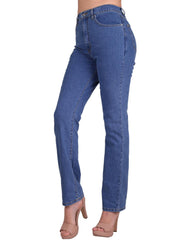 Jeans Mujer Básico Recto Azul Furor 62104177