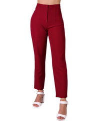 Pantalón Mujer Vestir Skinny Rojo Stfashion 79305226