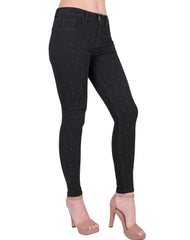 Jeans Mujer Moda Skinny Negro Stfashion 63105200