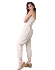 Jumpsuit Mujer Casual Beige Stfashion 79305421