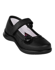 Zapato Niña Escolar Negro Piel Chicle Fresa 18804100