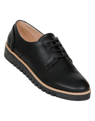 Zapato Mujer Oxford Casual Piso Negro Caramel 06203004