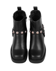 Botin Mujer Casual Tacon Negro Capa De Ozono 06004104