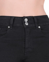 Jeans Mujer Basico Skinny Negro Oggi Katia 59105218