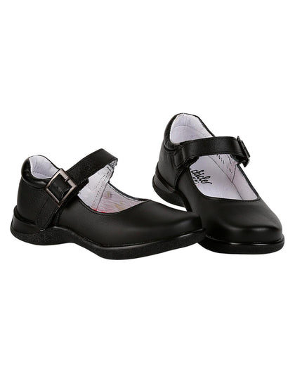 Zapato Niña Escolar Negro Piel Chicle Fresa 18803800