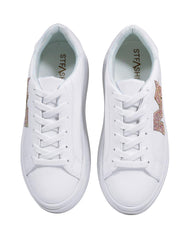 Tenis Mujer Casual Plataforma Blanco Stfashion 23504111