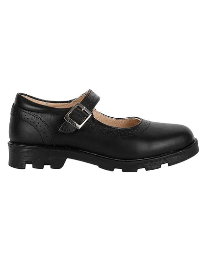 Zapato Escolar Piso Niña Negro Piel Dogi 04503803
