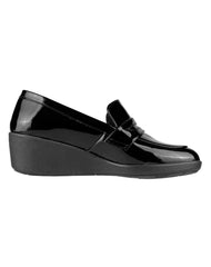 Zapato Mujer Mocasín Vestir Cuña Negro Stfashion 20304001